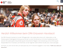 Tablet Screenshot of drk-havixbeck.de